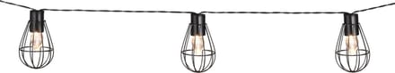 Luca Lighting Feestverlichting met Solar LED Verlichting - L315 cm - Zwart