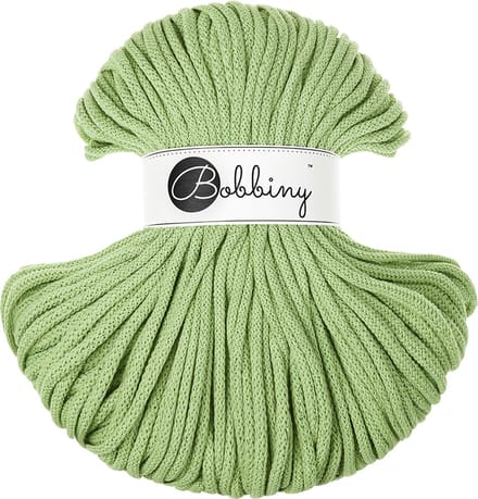 Bobbiny Premium braided cord 5 mm - Unicolor matcha