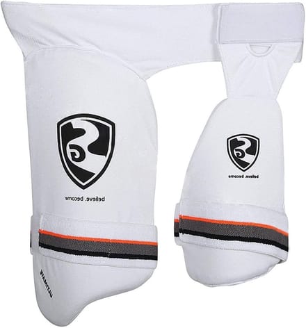Dijbeschermers Junior - Sport Bescherming - Cricket Spelers - Combinatie Dijbeen - 300 Gram - Wit