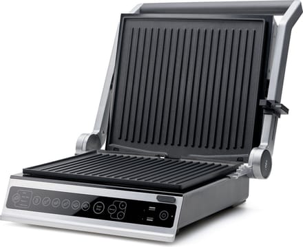 Solis Contactgrill Pro - Grill Apparaat met Verwisselbare Platen - 5 Grillprogramma's - Tosti Apparaat - Panini Grill - RVS