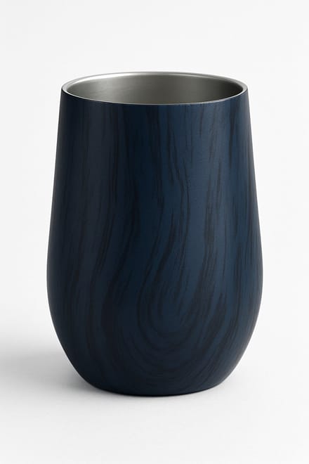Drinbekers RVS - Thermosbekers - Set van 2 - 350ml - Blauw