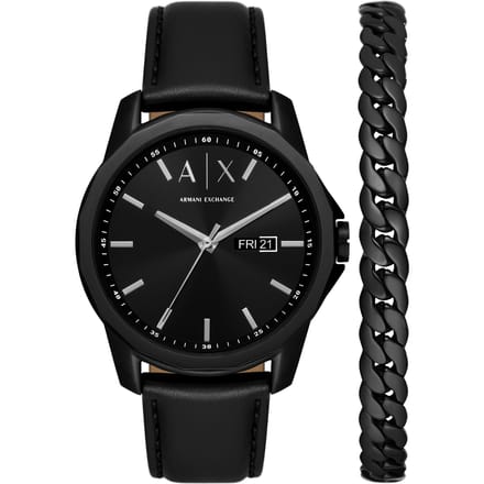 Armani Exchange Banks Heren Horloge Zwart AX7147SET