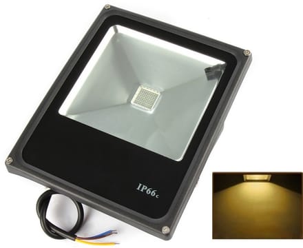 LED Bouwlamp / Schijnwerper - Geel - 30 Watt - Plat Model