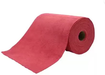 Poetsdoek op rol 75stuks Rood