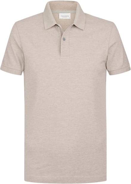 Profuomo Piqué Poloshirt Beige - Maat XL - Heren