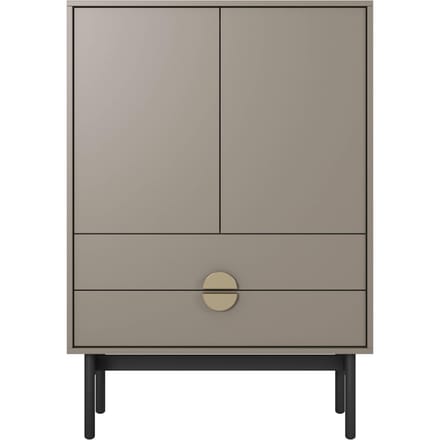 Selsey Stoon - Hoge kast - 85 cm - Beige/Cappuccino