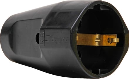 Kopp Zwarte Contraststekker RA Duurzaam Plastic - 1821.0505.4 [10 stuks]