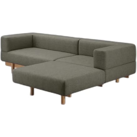 Bank met rechte chaise longue 12 Emko Alchemist