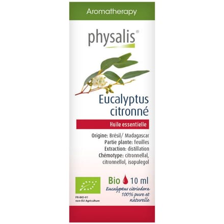 Physalis® Citroeneucalyptus Essentiële Olie Bio 10 Etherische olie
