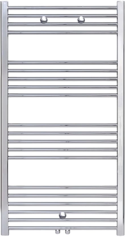 BELRAD Badkamer radiator 1200x600mm - Chroom - Middenaansluiting - 431W