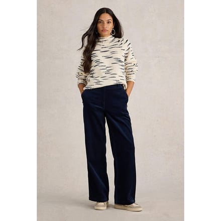 White Stuff Spacedye High Neck Natural Multi Maat: 20 | Gebreide Truien Outlet | Dames