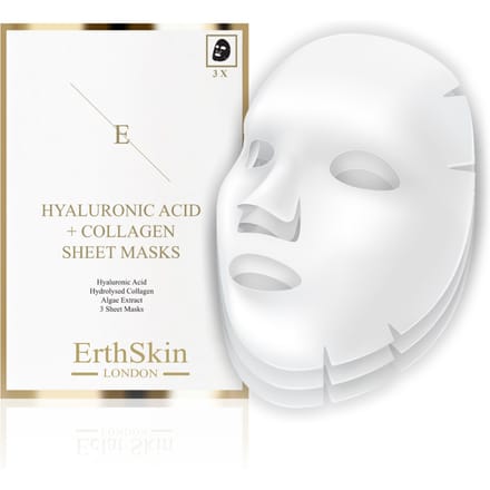ErthSkin London Hyaluronzuur & collageen masker – 3 stuks