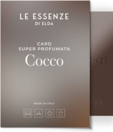 Wasparfum Geurkaart - Le Essenze di Elda - Cocco