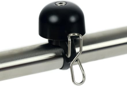 Fietsbel Widek Paperclip mini - zwart (op kaart)