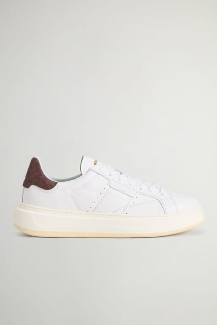 WOOLRICH ARROW sneakers van kalfsleder white-43
