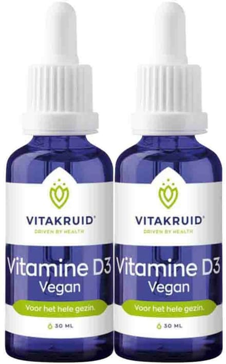 Vitakruid - Vitamine D3 druppels Vegan - 2 x 30 ml - Voordeelverpakking