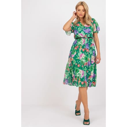 Botanical Mood Dress - Dunkelgrün / Einheitsgröße