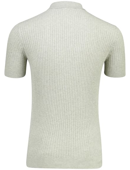 Born With Appetite poloshirt korte mouw grijs
