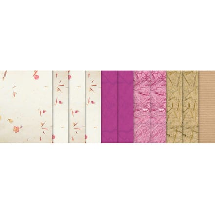 Natuurlijk papier "Fuchsia"