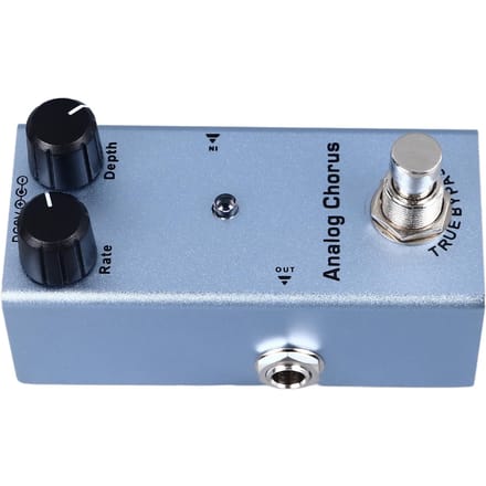 Pédale d'Effet Guitare Électrique Type Unique Réglage Précis Alliage d'Aluminium Portable Mini Pédale d'Effet Chorus Analogique(07) gray