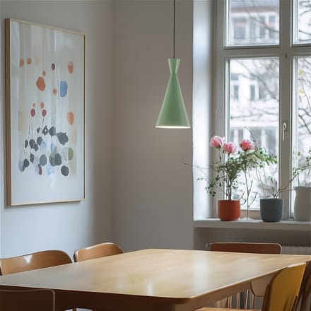 Opviq Hanglamp Tom, mintgroen, metaal, Ø 19 cm, E27