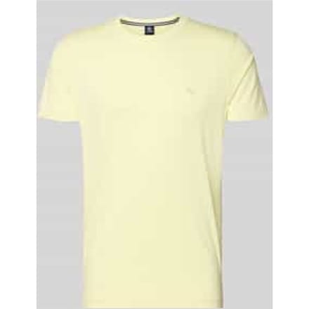 T-shirt met ronde hals en Gestikt logo