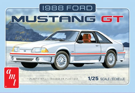 AMT Modelbouwpakket Auto - 1216 Ford Mustang 1988 Car Plastic - 1:25 - Modelbouw