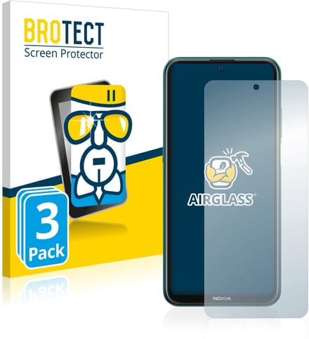 Screenprotector 3 Stuks voor Nokia X10 Beschermglas transparant