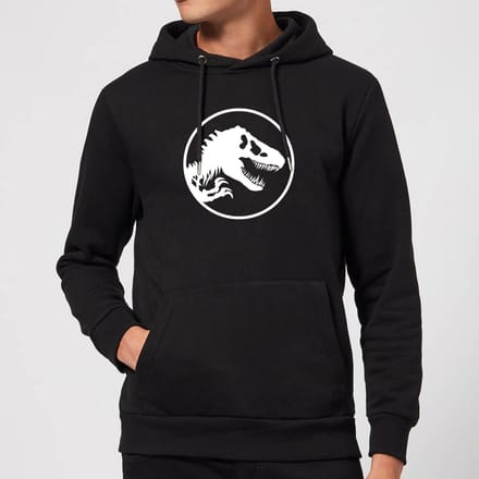 Jurassic Park Circle Logo Hoodie - Black - S