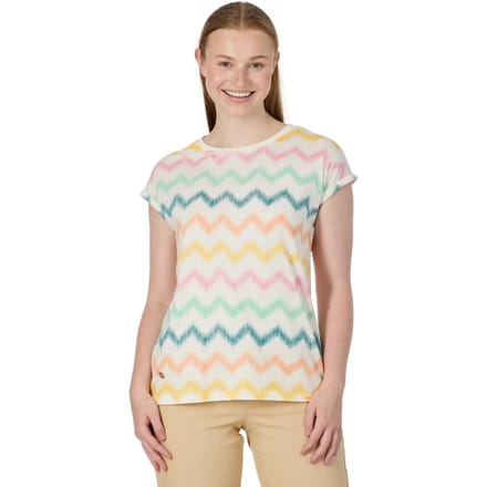 Shirt Diona beige streep print KM Ragwear - maat L