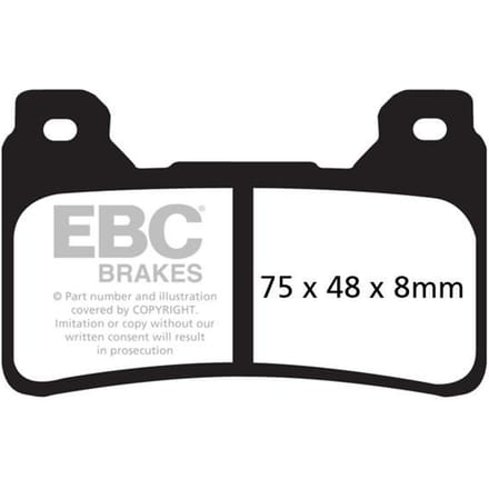 Ebc Fa-hh Series Fa390hh Gesinterde Remblokken Zwart