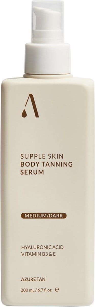 Skin Body Tanning Serum MEDIUM TO DARK 200ml, Azure Tan