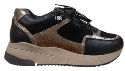 Helioform sneaker extra breed wijdte K 294.002.0404 Zwart/Combi