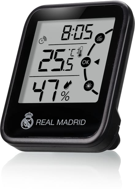 Real Madrid Weerstation - Thermo-, Hygrometer - Klimaataanduiding - Zwart