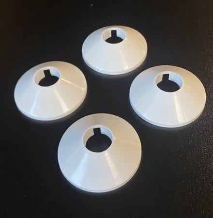 CV Buisrozet 15mm Wit 4st