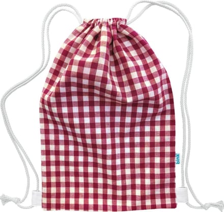 BINK Bedding Gymtas / Zwemtas BB Rood 1 cm ruit 40 x 28 cm