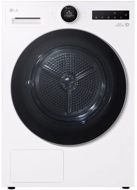 9kg Warmtepomp droger Wit | Zelfreinigende condensor | Eco Hybrid™ | Sensor Dry | LG NL - RT90X8