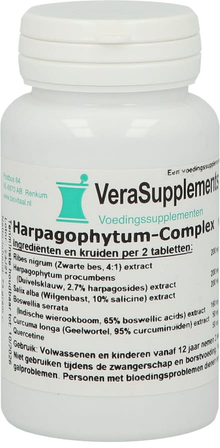 VeraSupplements Harpagophytum-complex - 100 tabletten - Kruidenpreparaat