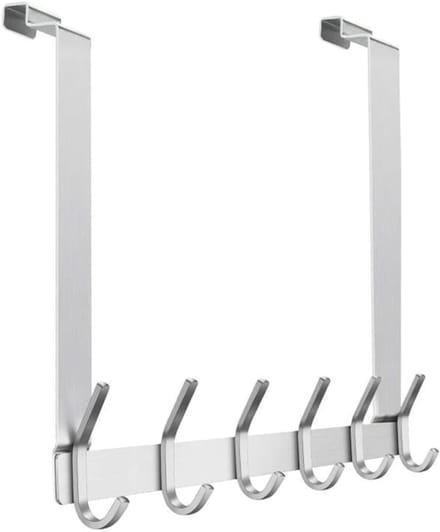 ZRSS® Deurkapstok - Deurhanger Kapstok - Deurhaak - Zonder Boren - 6 Haken