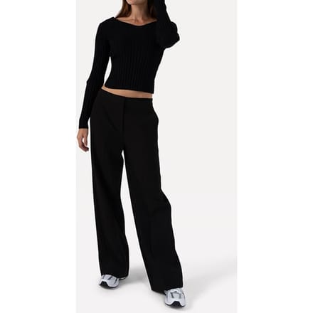 Another Label Fenne Knitted Pull Black Größe: L | Strickpullover Outlet | Damen | Schwarz