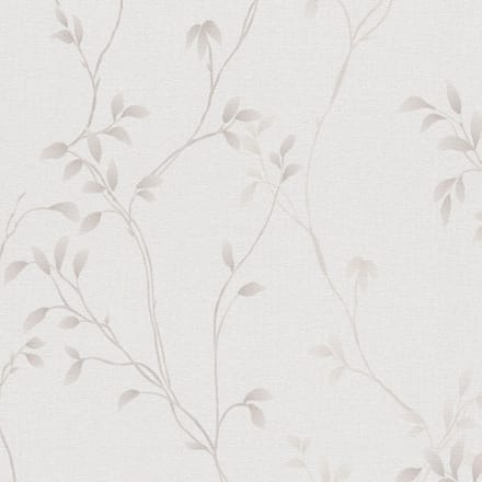Landelijk behang Profhome 397672-GU vliesbehang gestructureerd met bloemmotief mat crème beige 5,33 m2
