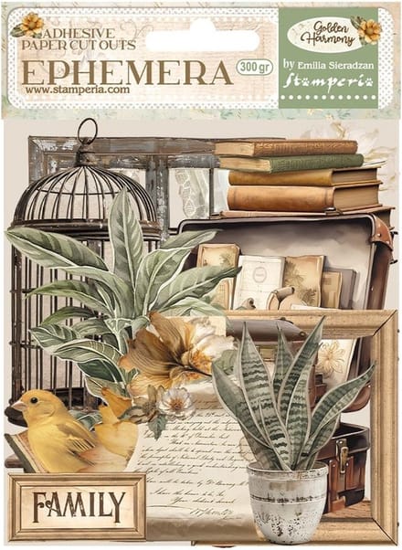 Stamperia - Golden Harmony Ephemera (35pcs) (DFLCT52)