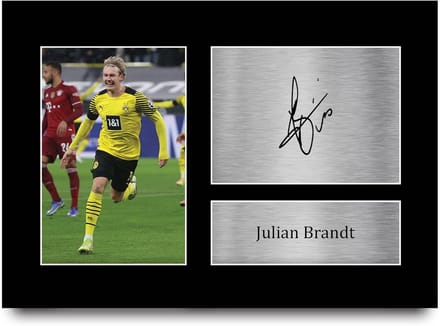 Gedrukte Gesigneerde Voetbalfoto A4 voor Voetbalfans