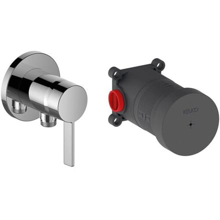 Keuco IXMO SOLO single lever mixer set rosette round 59552019521