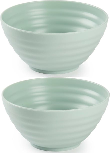 Plasticforte Schaaltjes - 4x - mint groen - kunststof - 14 x 6.5 cm - kommen