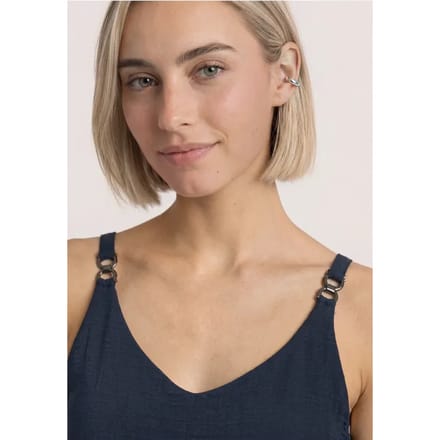 Top met V-hals en decoratief detail