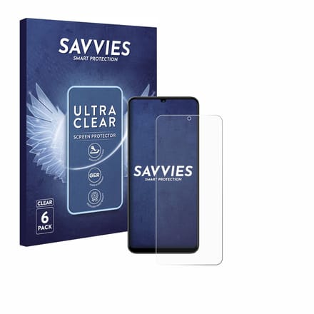 Savvies - Screenprotector voor KXD 13C - Folie Beschermfolie transparant 6 Stuks