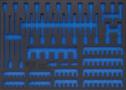 BGS Werkplaatswageninleg 3/3 leeg voor art. 4017 - 4017-5