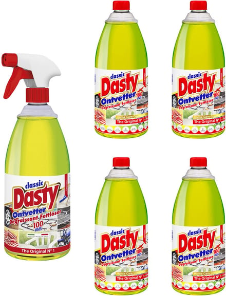 Dasty Ontvetter Voordeelpack: 1x Spuitfles + 4x Navulling