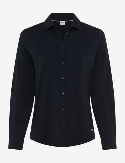 Brax Dames Blouse  Style CELINA L navy, donkerblauw, maat 38